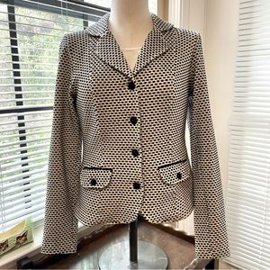 Louie Lucie cream and black knit jacket